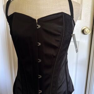 Torrid Black Satin Corset